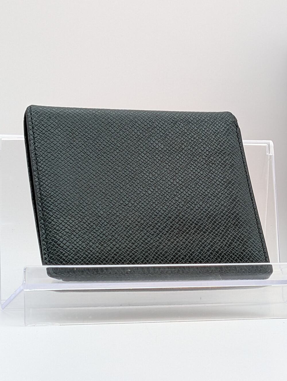 Auth Louis Vuitton with Box & COA Taiga Bifold Wallet – Green